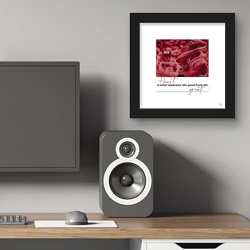 Miniatura 5 de Trends International Gallery Pops Michael Jordan - Póster de pared con cita de corazón, 12 x 12 pulgadas, versión de marco negro