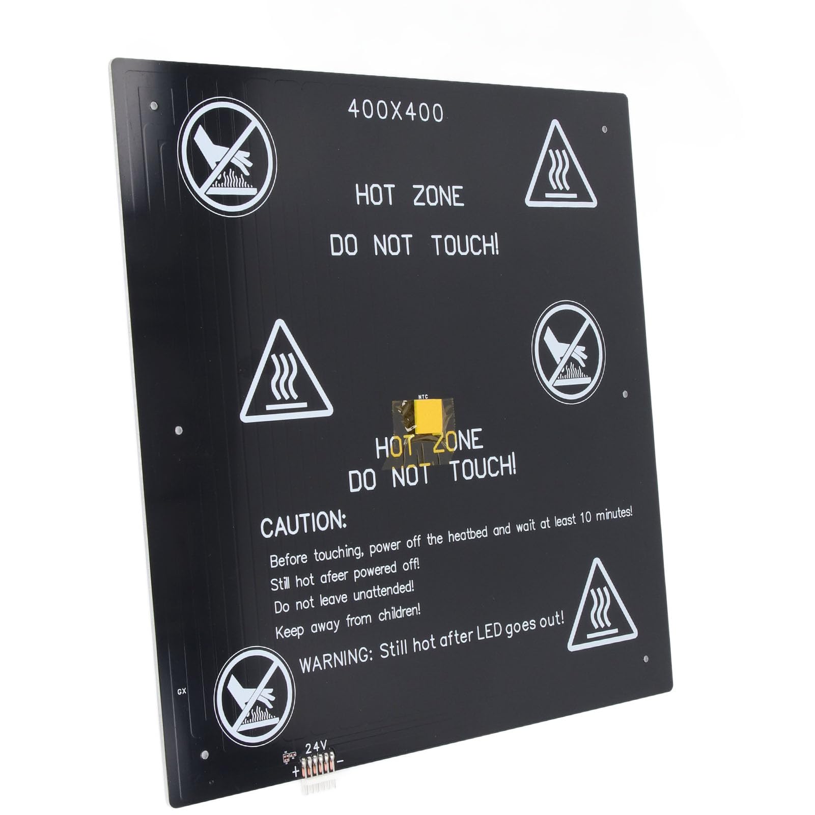 400x400mm 3D-Drucker-Heizbett-Kit 3D-Drucker-Heizbett-Kit 24V 280W 2Ω Aluminiumlegierung 400x400mm Hochtemperatur-Aluminiumlegierung-Heizbett-Kit 3D-Drucker