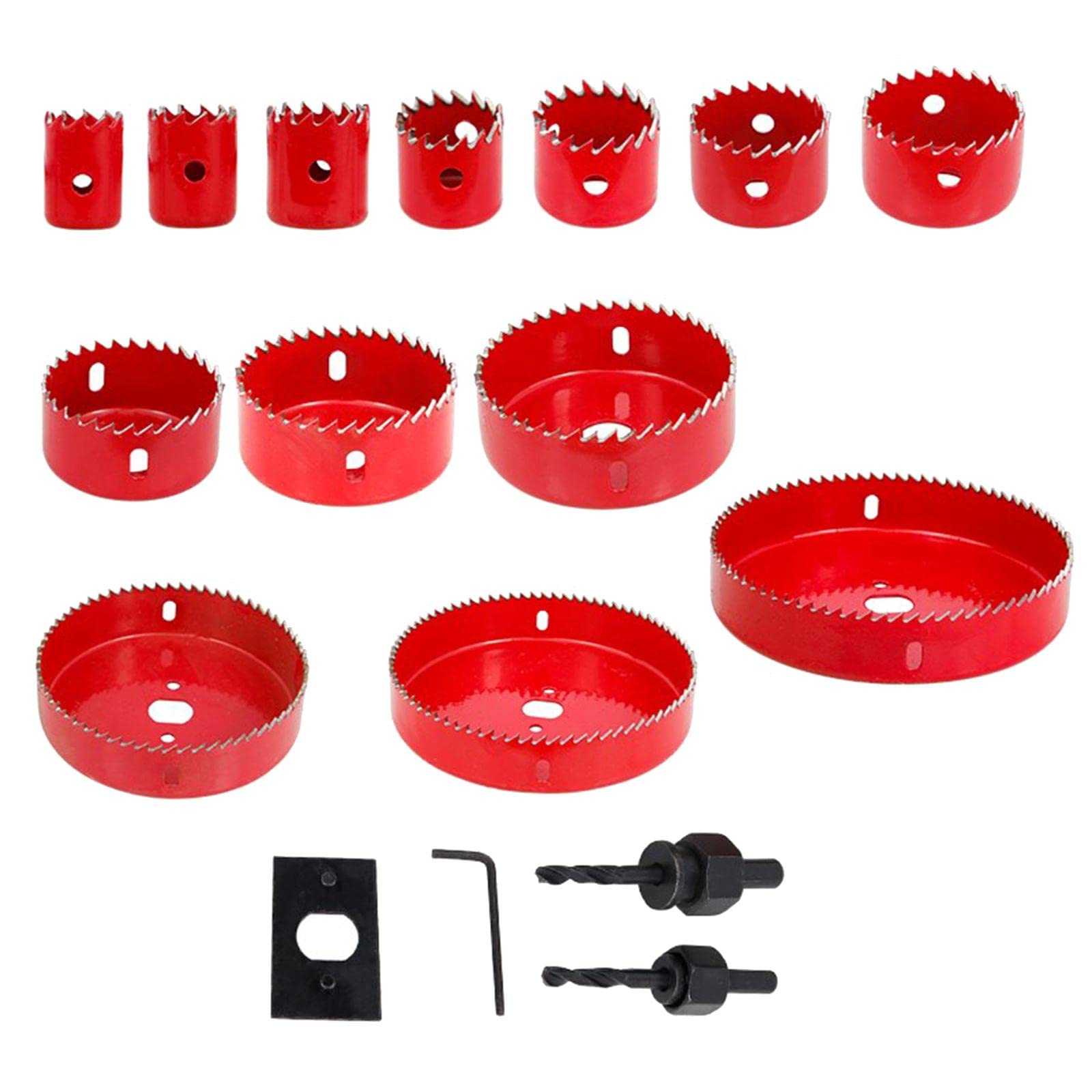 CLUB BOLLYWOOD® HSS Centring Drill Metal Cutting Tools Kit for Thin Metal Pipe Drywall 13Pcs | Tools | Power Tools |Home & Garden |Drill Bits