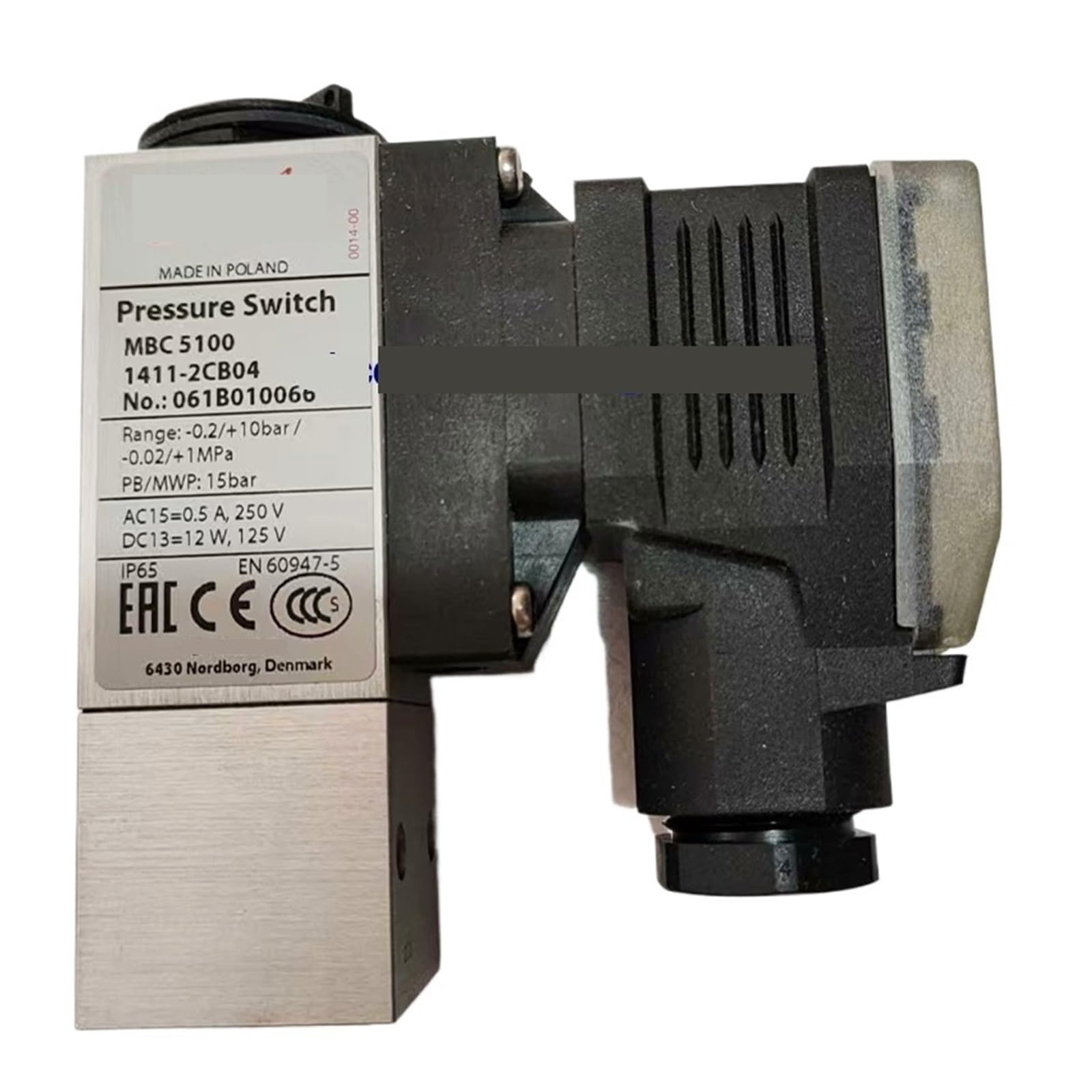 Pressostat MBC5100 061B010266 régulateur de pression bloc compact pour fluides industriels