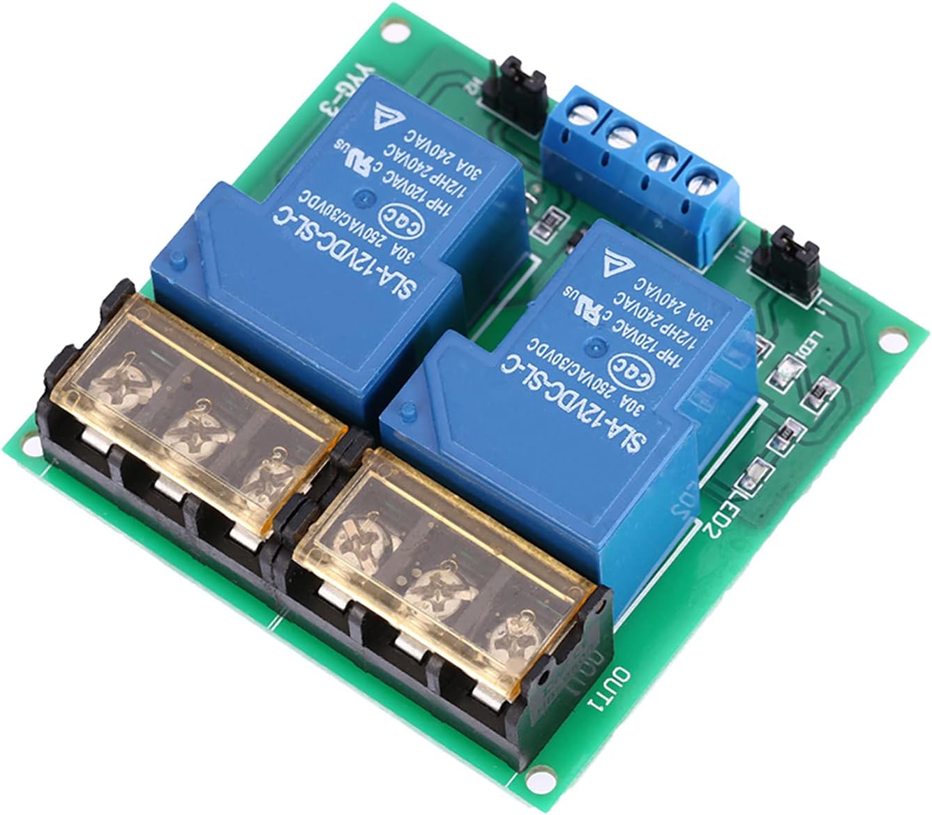 HUIOP 2Channel Relay,2Channel DC 12V 30A Relay Board