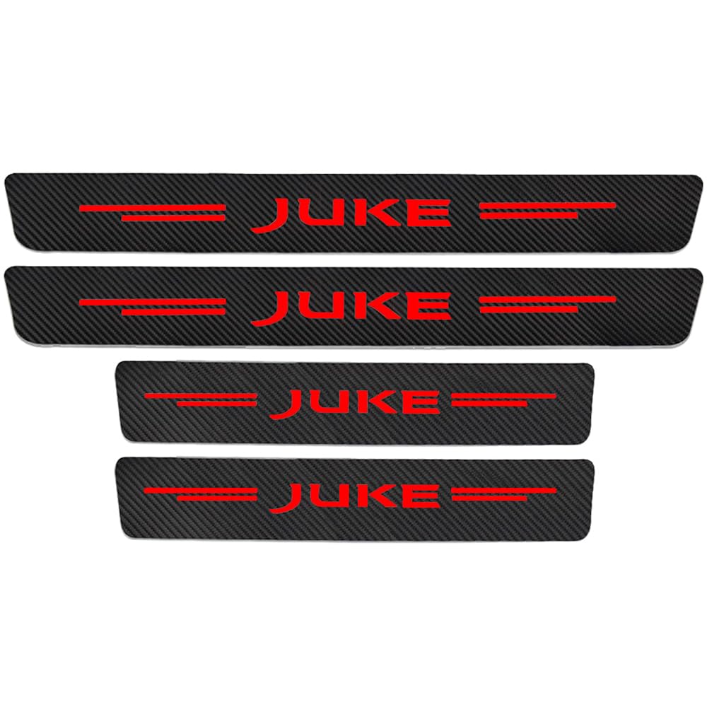 SDYAYFGE 4Pcs Kick Plates Car Door Sill Protector,for Nissan Juke
