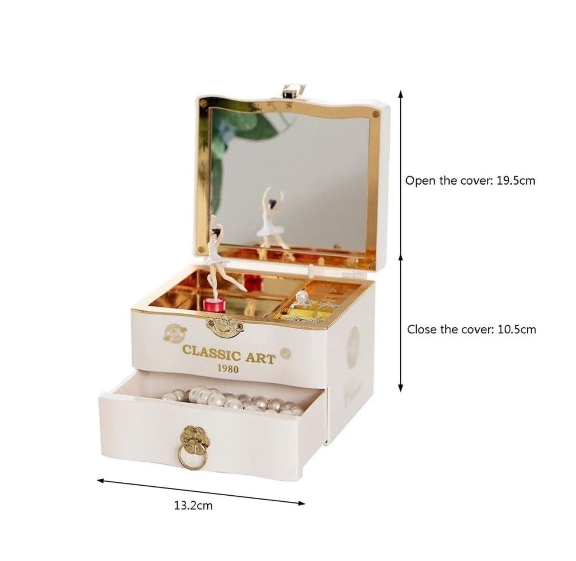 Carillon Music Case Scatola portagioie Classica ed Elegante Scatola Musicale da Ballo Rotante Creativa Scatola Musicale Regalo di San San Valentino
