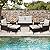 Tangkula 7 Pieces Patio Rattan Sofa Set, Outdoor Wicker Conversation Set w/Seat & Back Cushions, 2 Ottomans & 2 Coffee Tables, Acacia Wood Tabletop & Armrests, Wicker Sofa Set for Backyard, Poolside