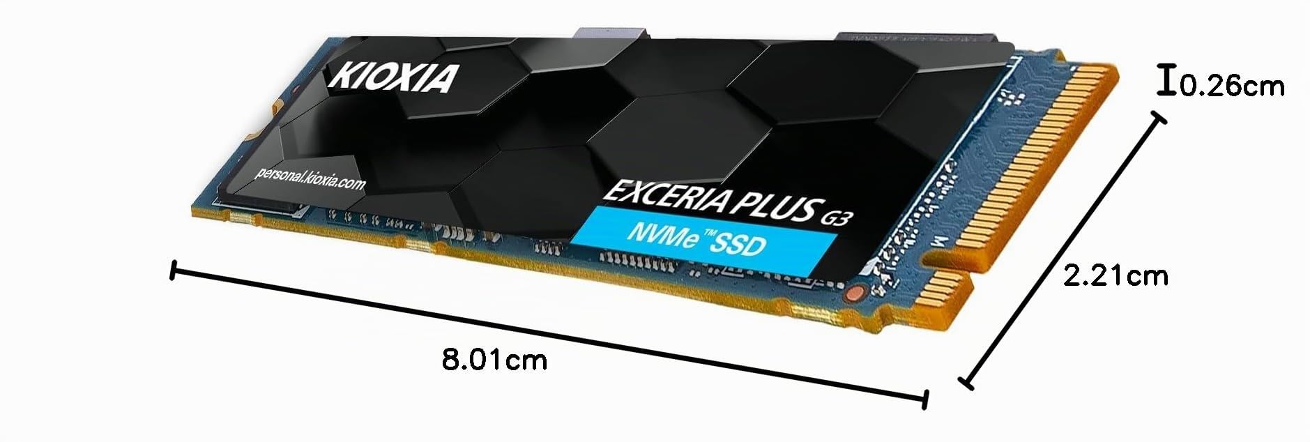 Kioxia Exceria Plus G3 Series Lsd10z002tg8 - Ssd - 2 Tb - Intern - M.2 2280 - Pcie 4.0 X4 (nvme)