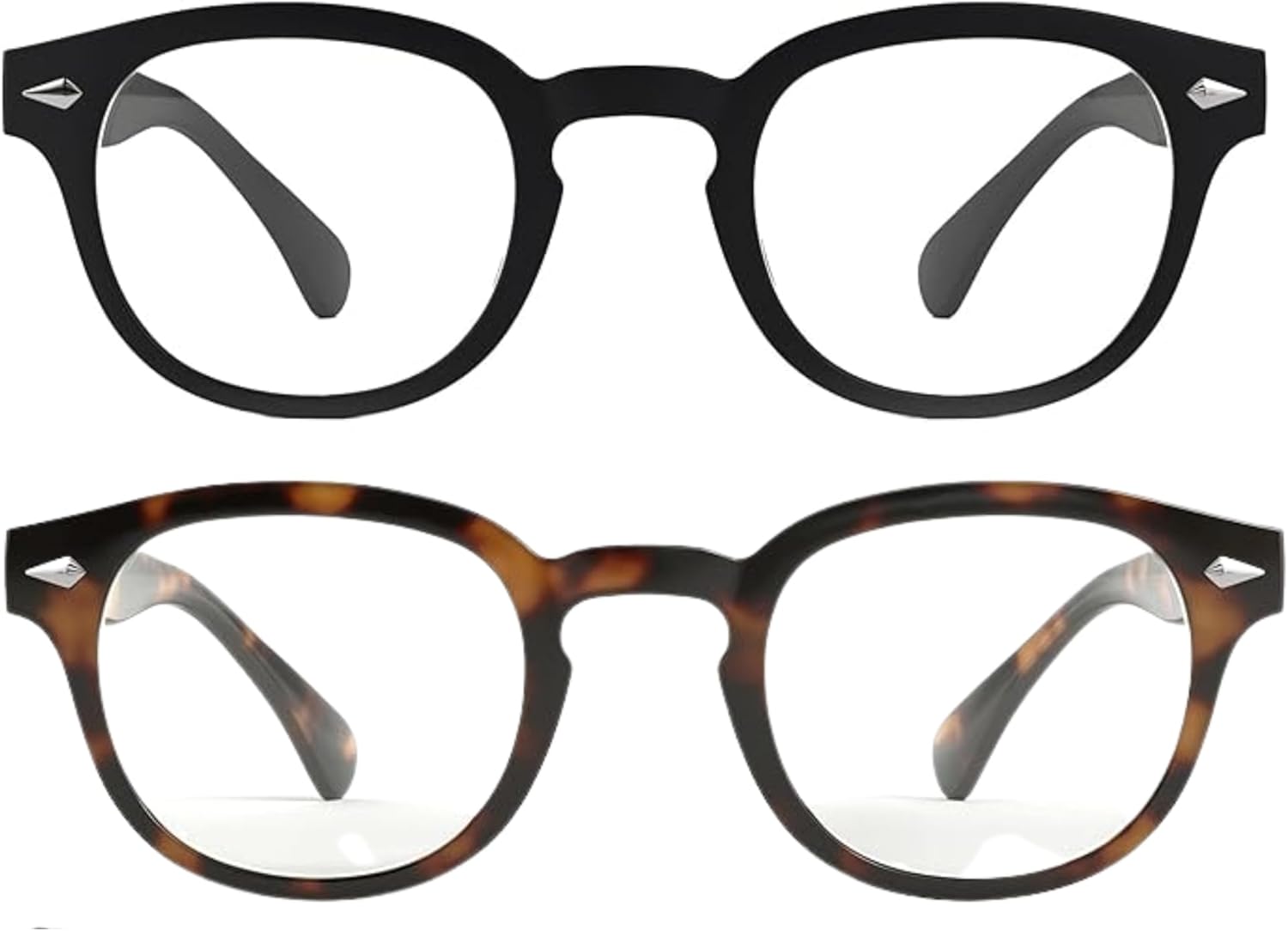 grinderPUNCH Classic Reading Glasses for Women and Men Stylish Lightweight Readers Round Readers for Women and Men