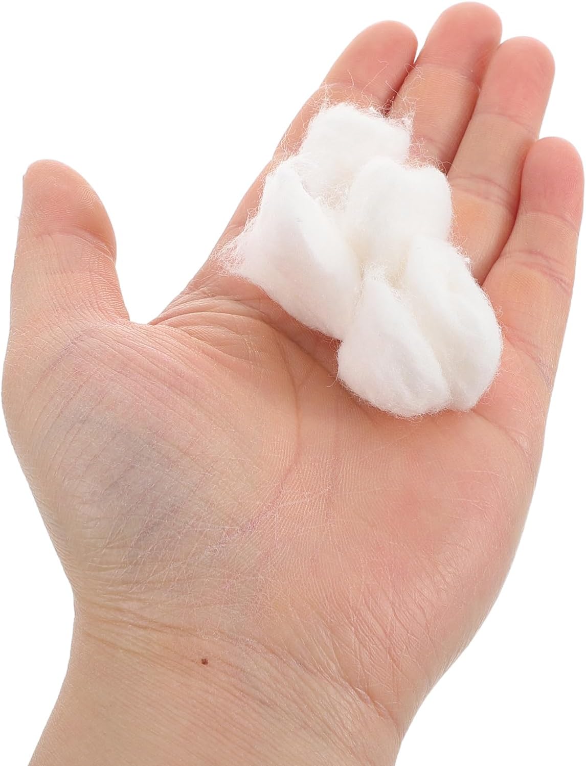Ipetboom Pure Cotton Balls for Makeup and Nail Care 500g Soft Absorbent Cotton for Gel Polish Removal for Women and Girls for Nail Polish Removal and Hygiene
