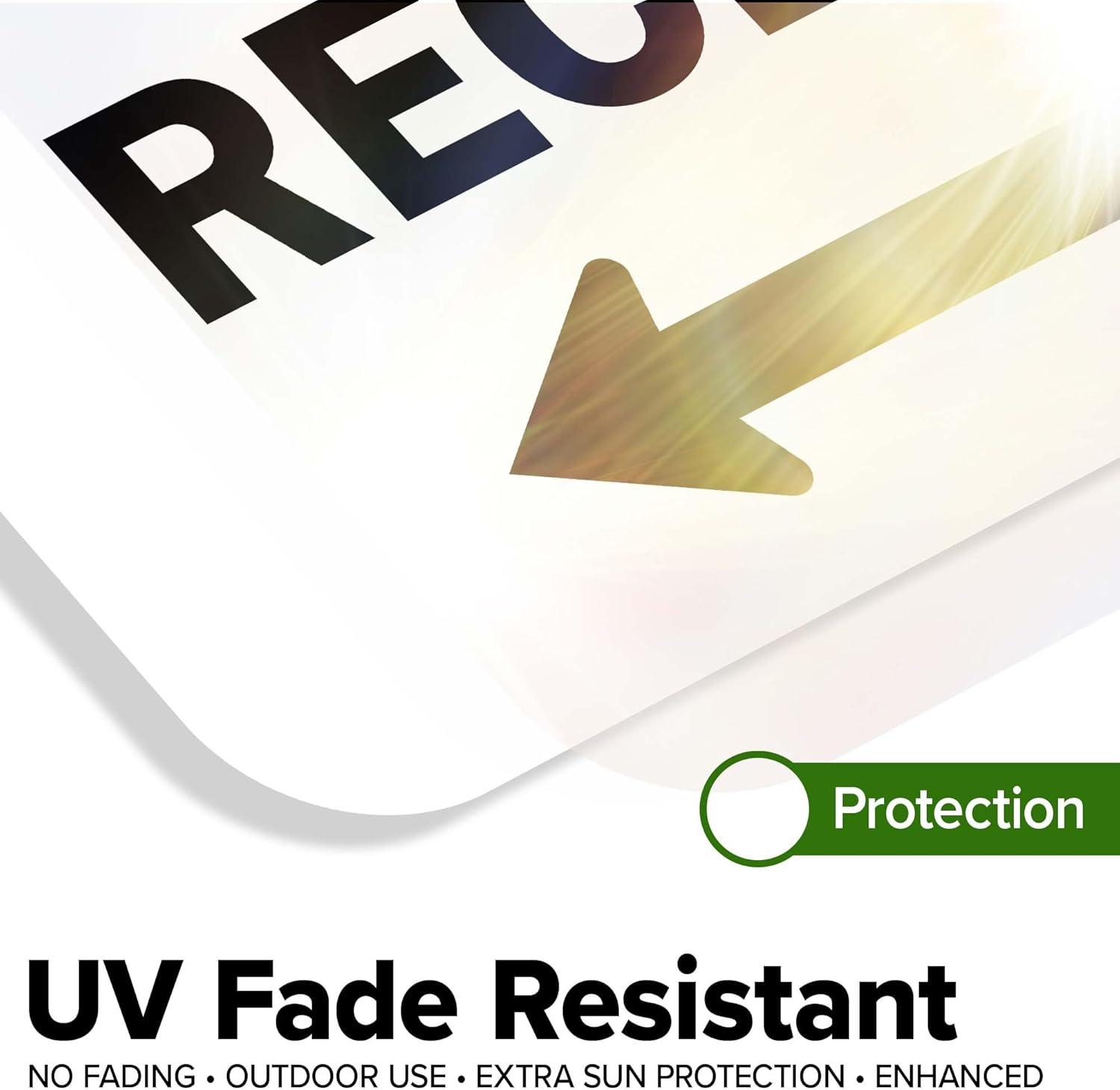 Shipping And Receiving With Left Arrow Sign, 12x18 Inches, Rust Free .063 Aluminum, Fade Resistant, Made in USA by My Sign Center