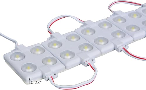Miniatura 3 de 12 V 40 luces LED interiores de furgoneta, lámpara LED blanca impermeable con lente de proyecto LED para LWB, furgoneta, barcos, caravanas,