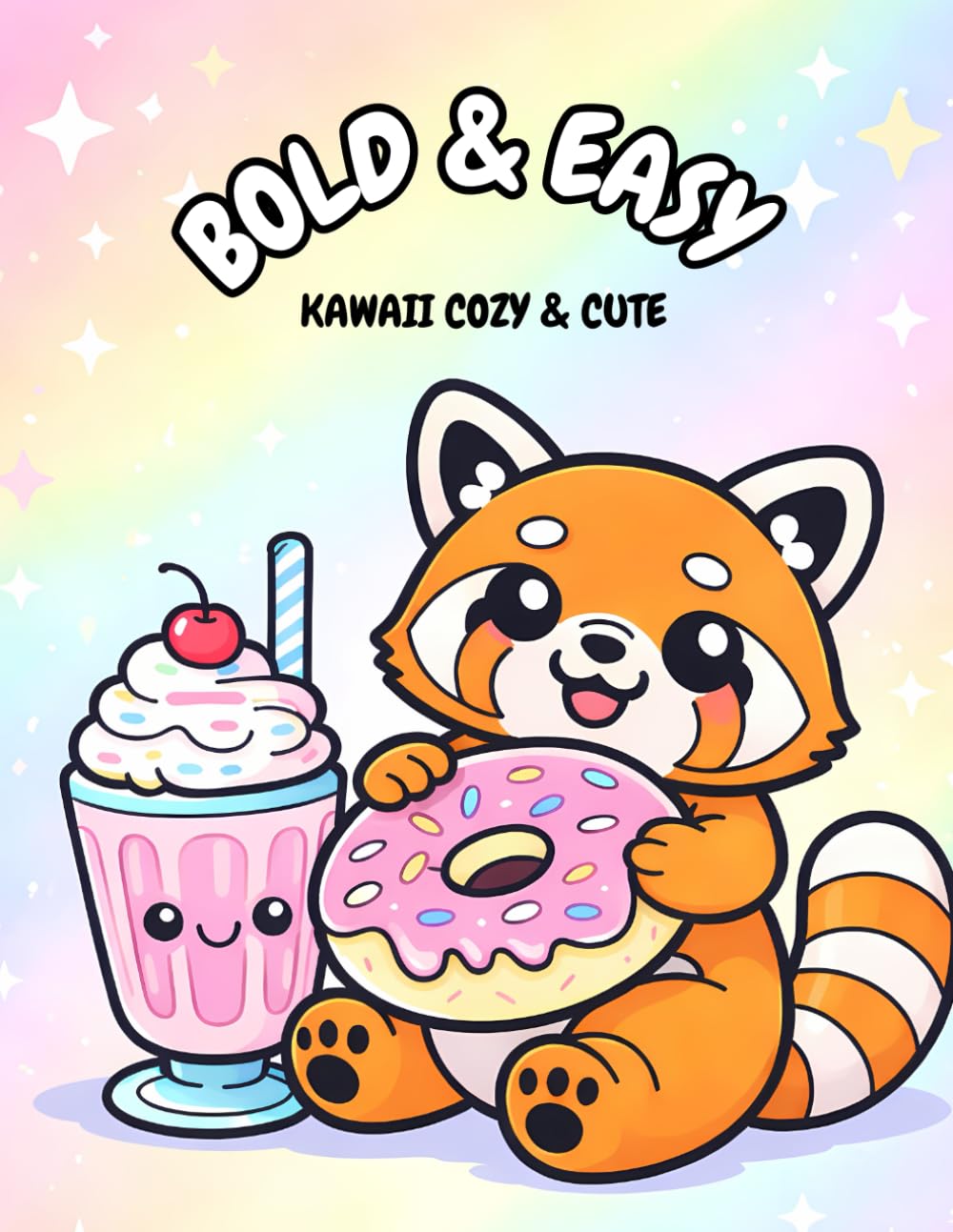 Bold & Easy: Cozy & Cute Coloring Book for Kids & Adults – Cute, Simple Designs with Thick Lines: Fun & Relaxing Coloring Pages with Thick Outlines – ... Time (The Bold & Easy Coloring Collection)