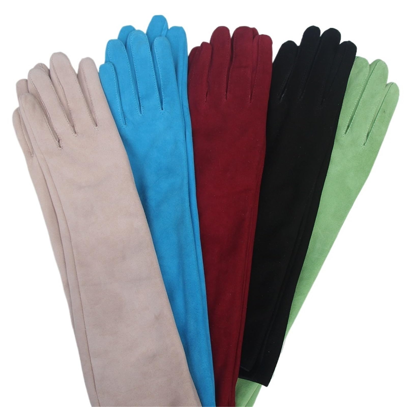 Guantes largos mujer Guantes largos de cuero for mujer, guantes auténtico for fiesta y noche