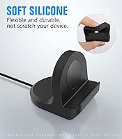 Vista 4 de MoKo Paquete de 1 soporte de cargador compatible con Samsung Galaxy 8 7 6 5 1.575 in 1.732 in8 Classic 1.811 inUltra 1.850 in6 Classic 1.693 in