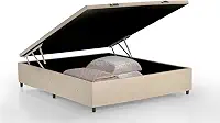 Box Baú Premium Linho Bege Casal - SONO DESIGN