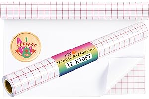 High-Precision Transfer Tape for Vinyl, 12" x 10 ft