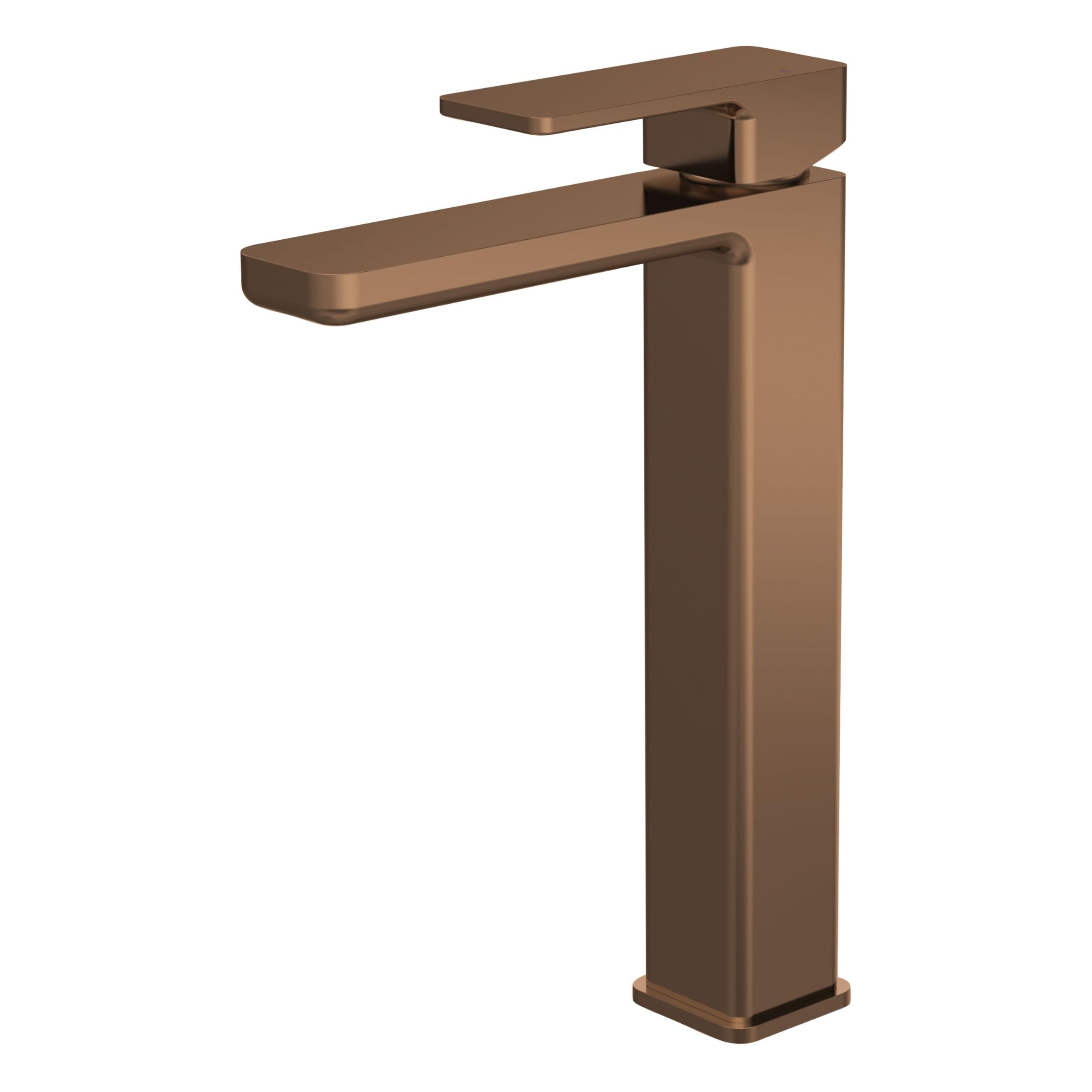 Balterley Square High Rise Mono Basin Mixer Tap - Brushed Bronze