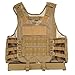 Lixada Tactical Vest Lightweight Breathable Polyester Combat-Vest Outdoor Training Vest Adjustable for Adults CS/Hunting/Training