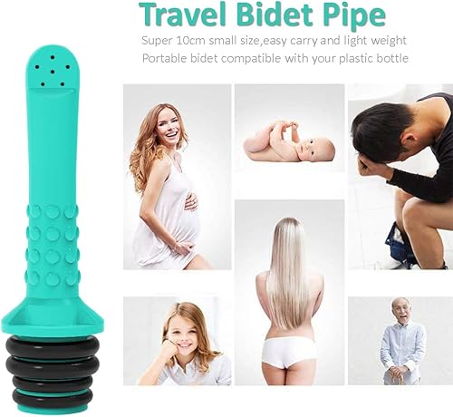 Miniatura 53 de Bidé portátil de 2 piezas, botella de 17 onzas, 17 onzas, botella de inodoro portátil para ducha, bidé de viaje, para mujeres adultas, cuidado