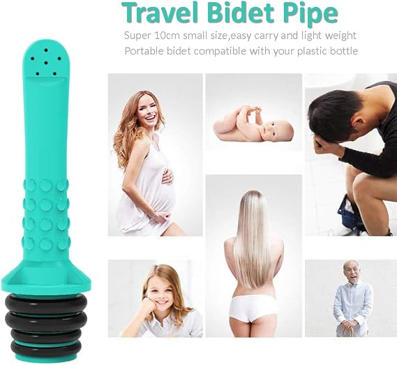 Portable Toilet Bidet Pipe Set of 3 Universal Portable Bidet Bottle Safe - Hand Held Shattaf Personal Hygiene Cleaning Cleaning Washing Outdoor Camping Driver Postpartum