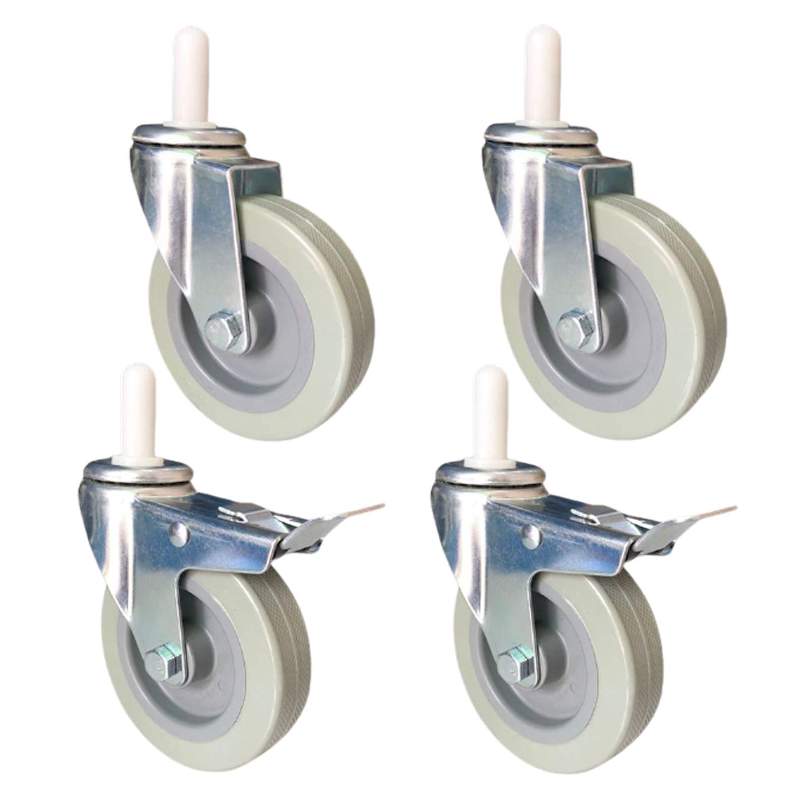 Roulettes pivotantes robustes avec frein pour stopper les blocages