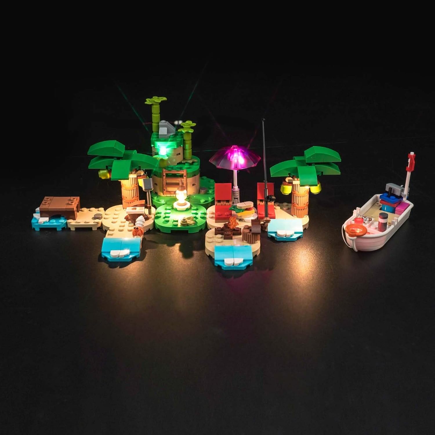 Upgraded Led Light Kit for Lego Kapp'n's Island Boat Tour Building Set, Compatible with Lego 77048, Best Gifts for Adults (Model Not Included)