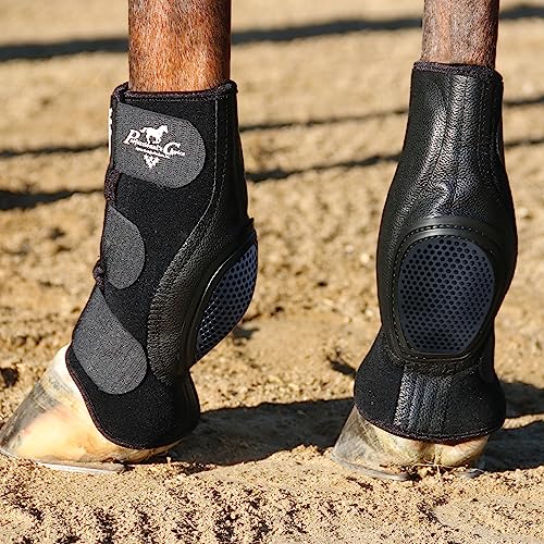 Image of Professional's Choice Equine Ventech SlideTec Skid Rear Leg Boot | Prevents Burns During Sliding Stops | Pair | Short or Standard Size