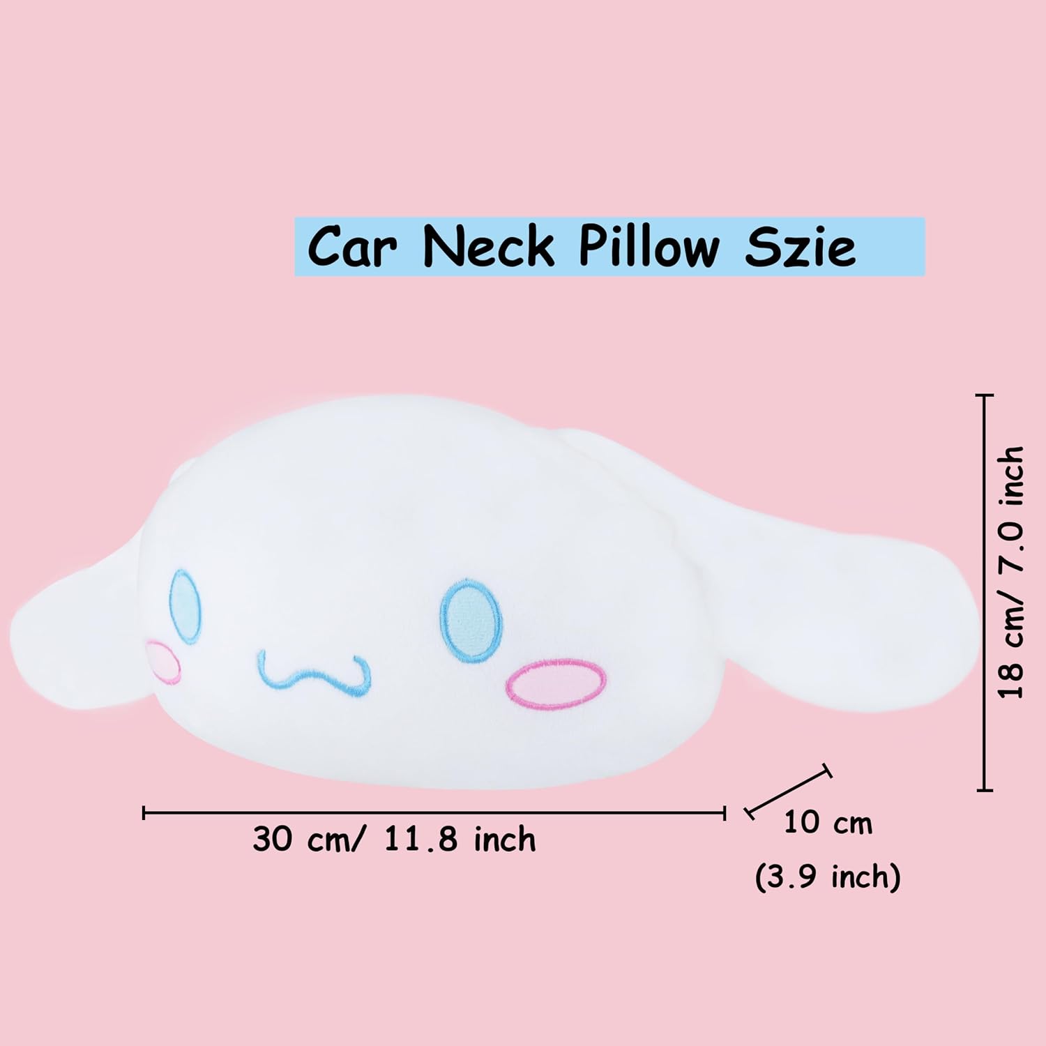 Roffatide Anime Cinnamoroll Car Seatbelt Shoulder Pad Seat Belt Cover Plush Car Neck Pillow Auto Head Neck Rest Cushion