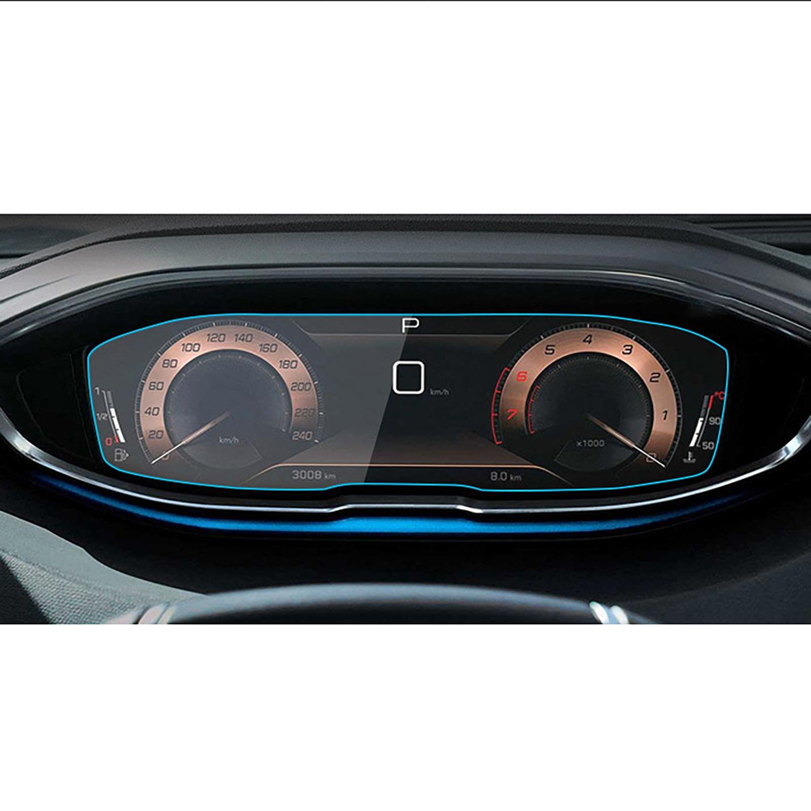 Film protection écran Peugeot 3008 verre trempé tableau de bord LCD 12.3