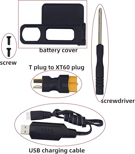 Miniatura 6 de sea jump Batería Lipo de 11.1V 2200mAh 35C 3S T-Plug con cable de carga USB para MJX H16P H16E H16GT H16BM H16PL 14301 RC Car, modelo de deriva de