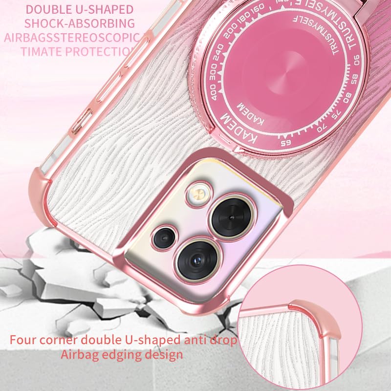 Funda Para OPPO Reno 8 Pro 5G, Flip Magnético Cuero Carcasa, Silicona TPU Bumper Libro Tapa Funda, Ranura Tarjeta Soporte Estuche Cartera Cover, Antigolpes Case Para OPPO Reno8 Pro Azul