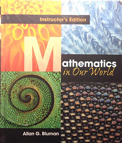 Mathematics in Our World Annotated Instr 0073012351 Book Cover