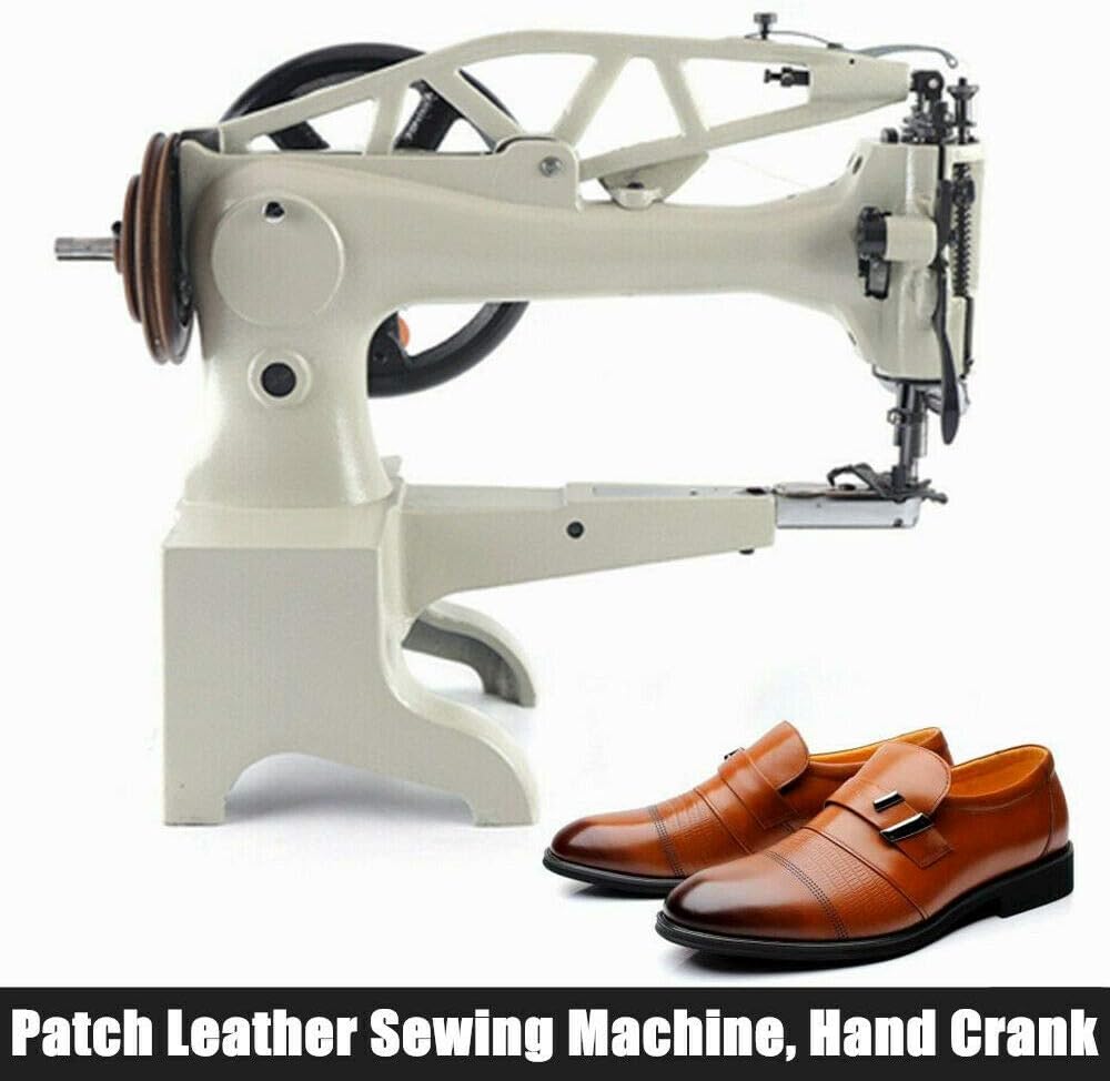 Buу 1 gеt 1 🔥 CNCEST Patch Leather Industrial Sewing Machine,Shoe Repair Boot Patcher Canvas Bags Pouches Single Needle Lockstitch Cylinder Hand Crank DIY(Head Only) (Patch Leather Industrial Sewing)