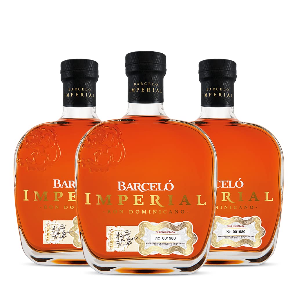 RON BARCELÓ IMPERIAL RON DOMINICANO Rum (3x0,7l) 38% vol - in Geschenkverpackung - Vielfach preisgekrönter, aromatischer Rum, blended in der Dominikanischen Republik