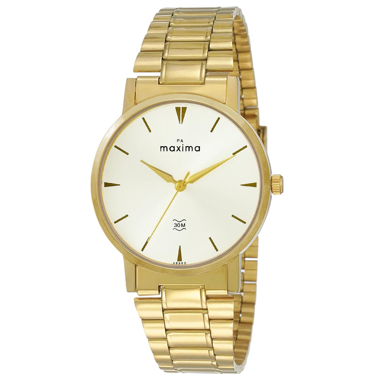 Maxima Gold Analouge Watch Collection for Men 68880CMGY