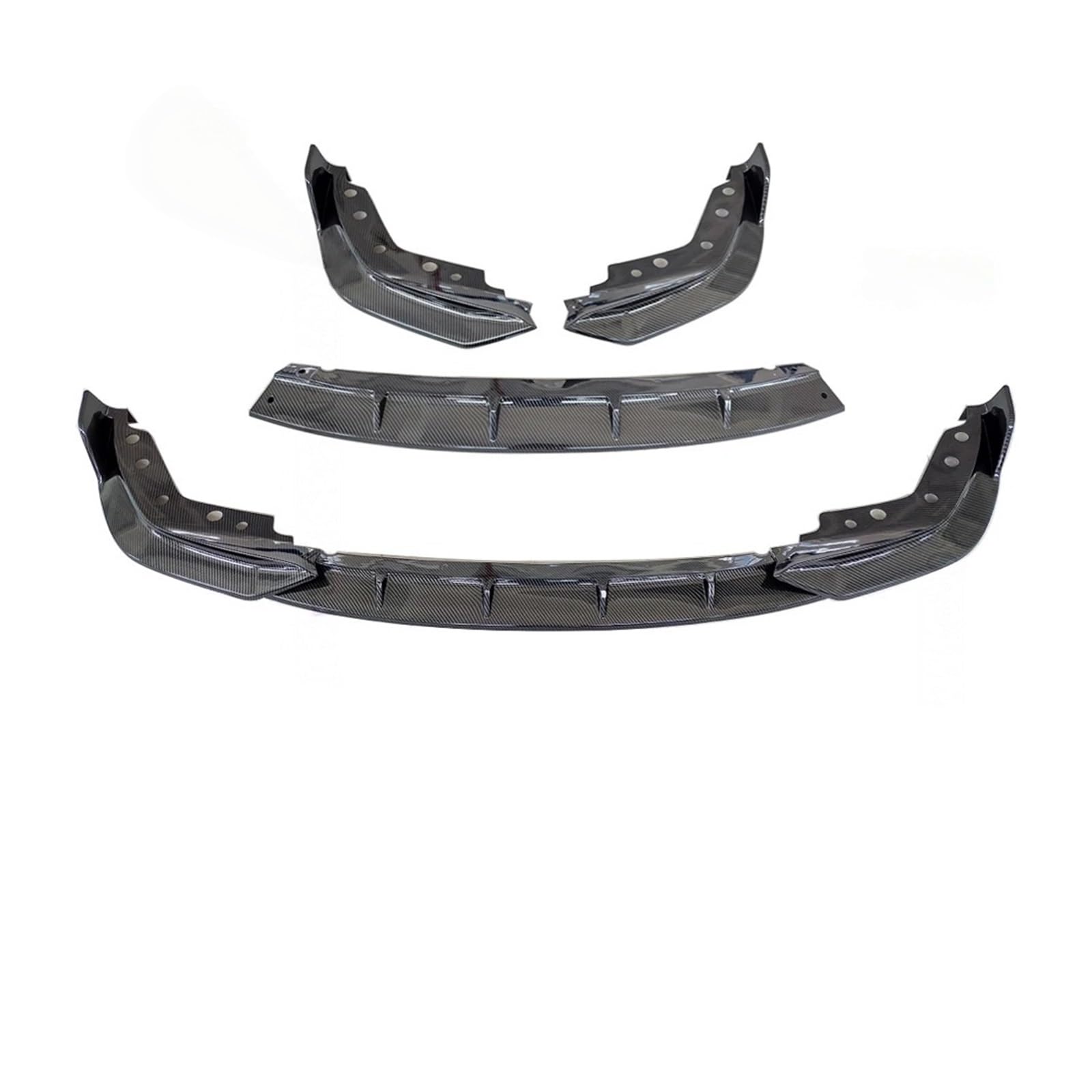フロントバンパーリップチンプロテクターボディキットディフレクターアクセサリーフェイスリフト と互換性がある BMW 3 シリーズ G20 G21 2019-2022 320d 330i M 340i 340d に対応(Carbon Fiber Look)