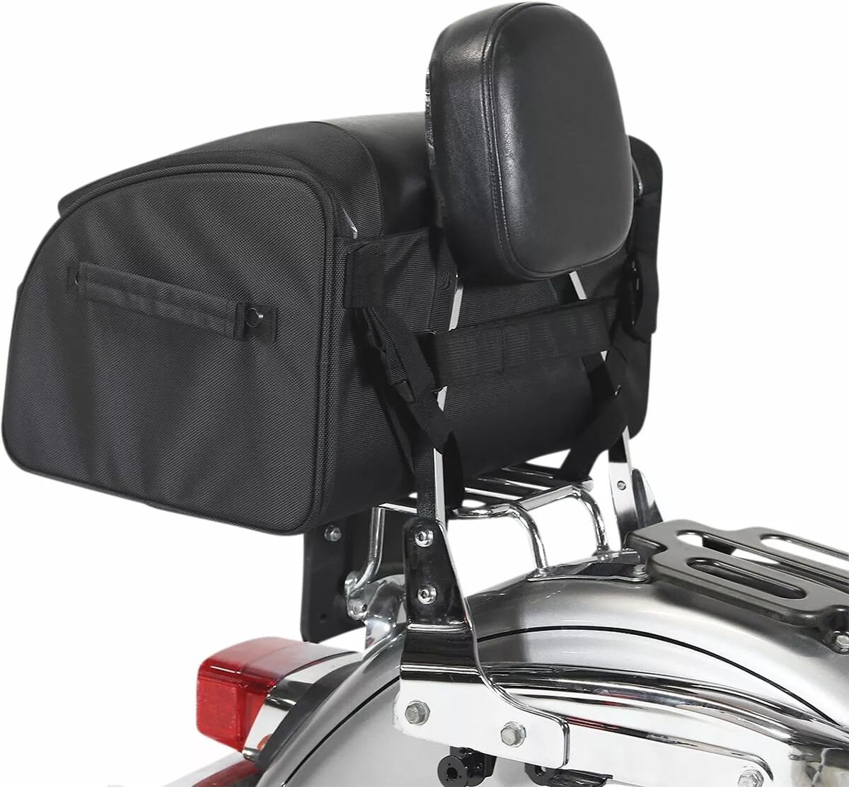 Generico Nelson-(Rigg) Motorradtasche Traveler Lite, 35 Liter, schwarz, mit Regenabdeckung - Tail Bag - NR-250