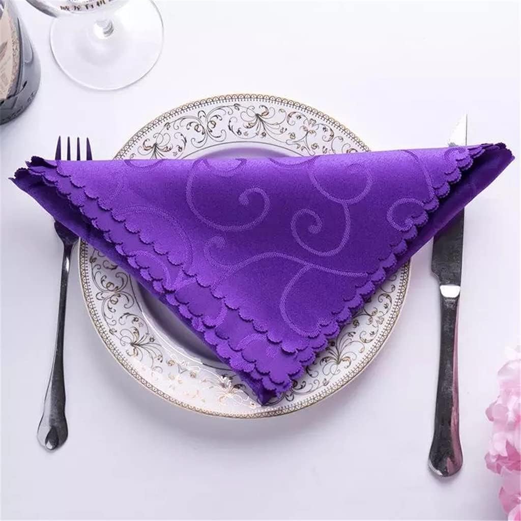 10pcs Polyester 48cm Square Table Cloth Napkins for Wedding Birthday Decoration Colored Napkin Fabric Embroidered (Color : 5, Size : One Size) (1 One Size)