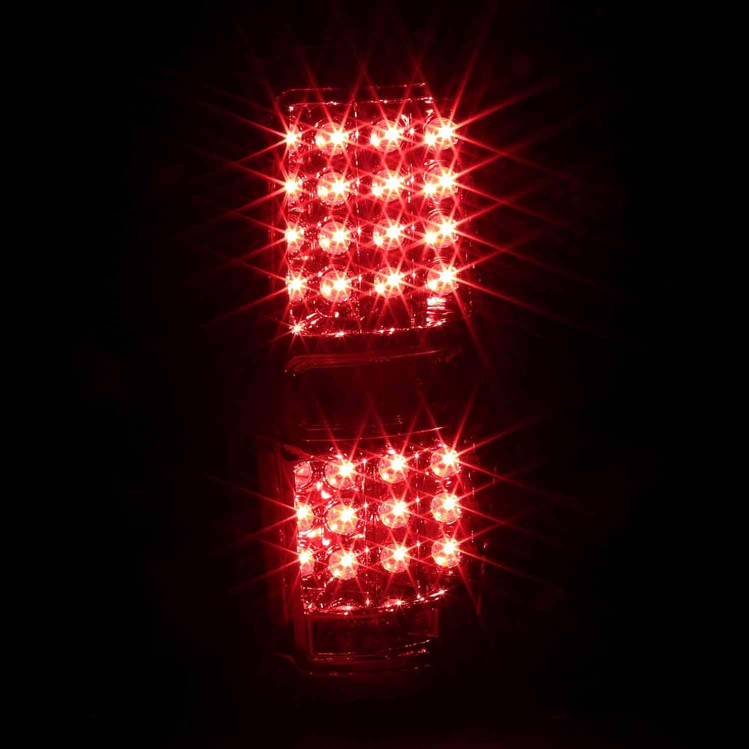 SPEC-D TUNING Red LED Tail Lights Compatible with 2009-2014 Ford F-150, Left + Right Pair Assembly