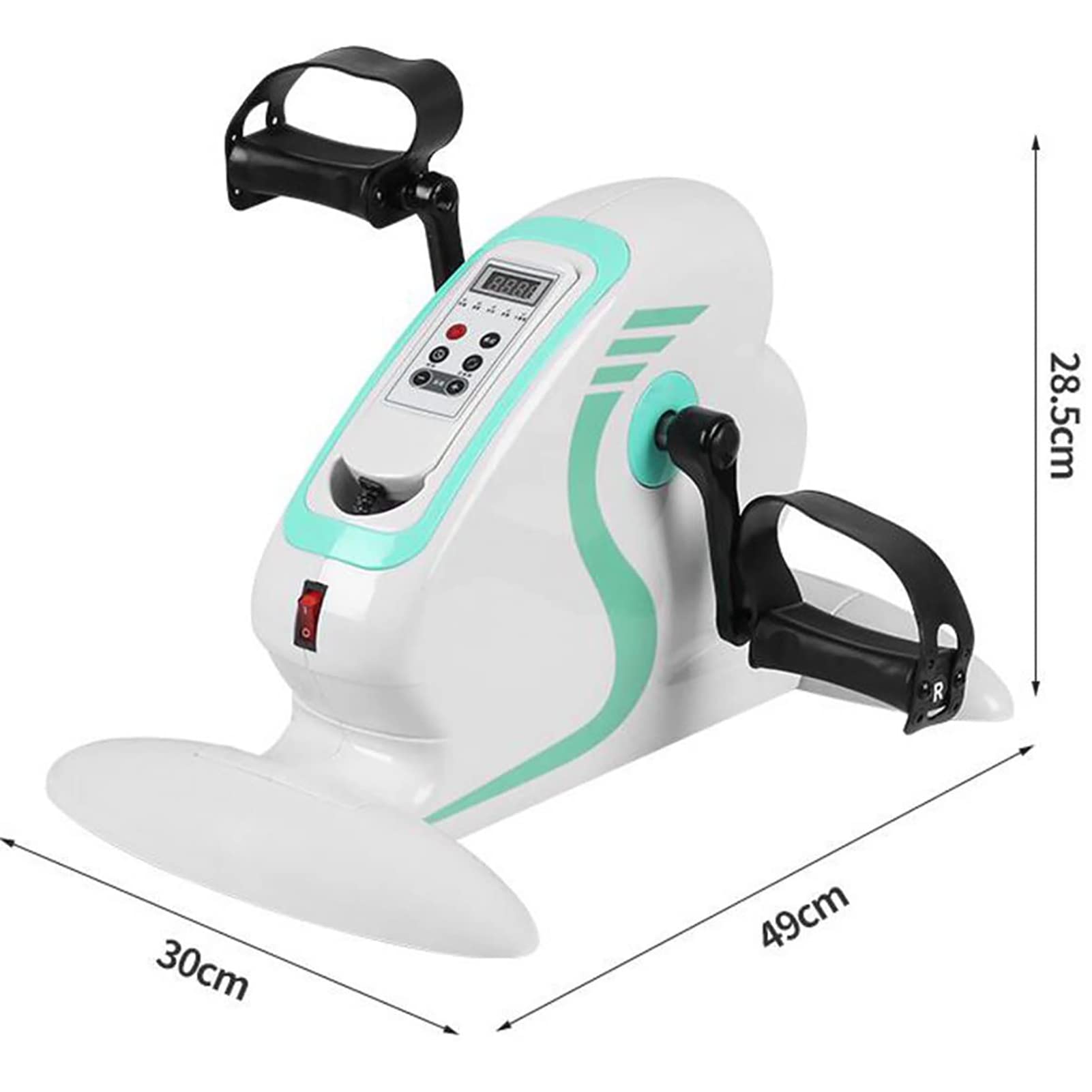 Esercitatore A Pedale,Mini Cyclette Pedale Ginnico Ciclo di Braccia E Gambe Cyclette Esercitatore A Pedale Elettrico per Anziani Fisioterapia Esercizio Fitness Palestra
