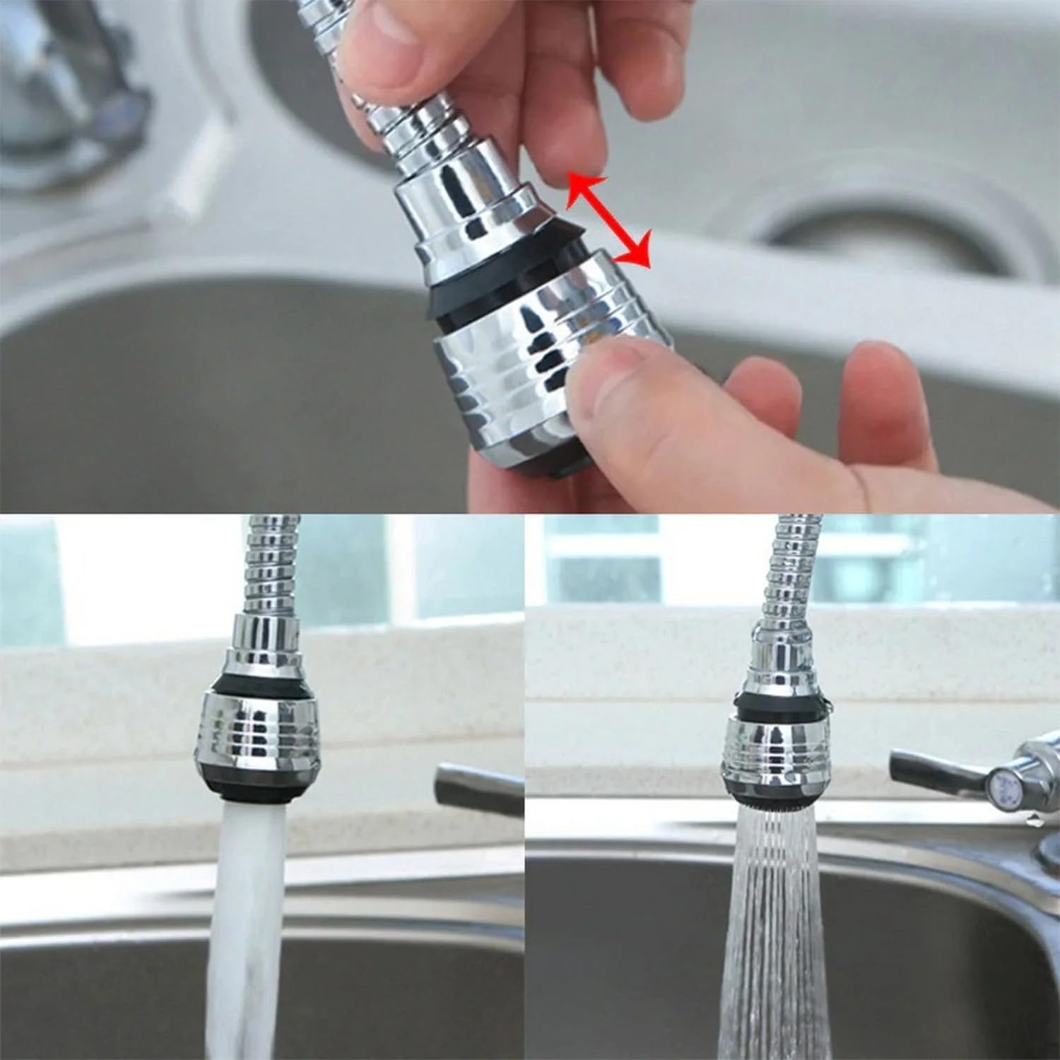 Flexible Water Sprayer and Sprinkler for Kitchen and Bathroom Faucets - Versatile Tool for Efficient Watering and Washing | faucet sprinkler Versatile attachment Efficient water sprayer | UNDER 200 | (B0CP86NM9T) Amazon Price History, Amazon Price Tracker