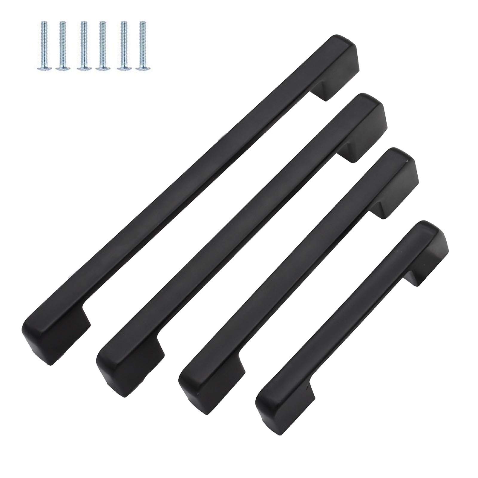 Maniglie per mobili Maniglie da Cucina Maniglie per mobili Maniglie Moderne in Nero Opaco Cassetti in Lega di Alluminio Distanza tra i Fori degli armadietti (20,160 mm)