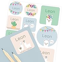 Vista 34 de Etiquetas de nombre para niños (33) – Calcomanías personalizadas para guardería, campamento y escuela – Calcomanías duraderas e impermeables