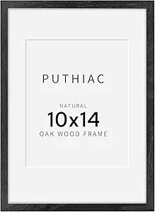 10x14 Oak Wood Picture Frame - 10"x14" Poster Frames for Wall, 10x14 Picture Frames for Wall, 10 x 14 Picture Frames, 10 x 14 Frames for Wall(1 Pack, Black)