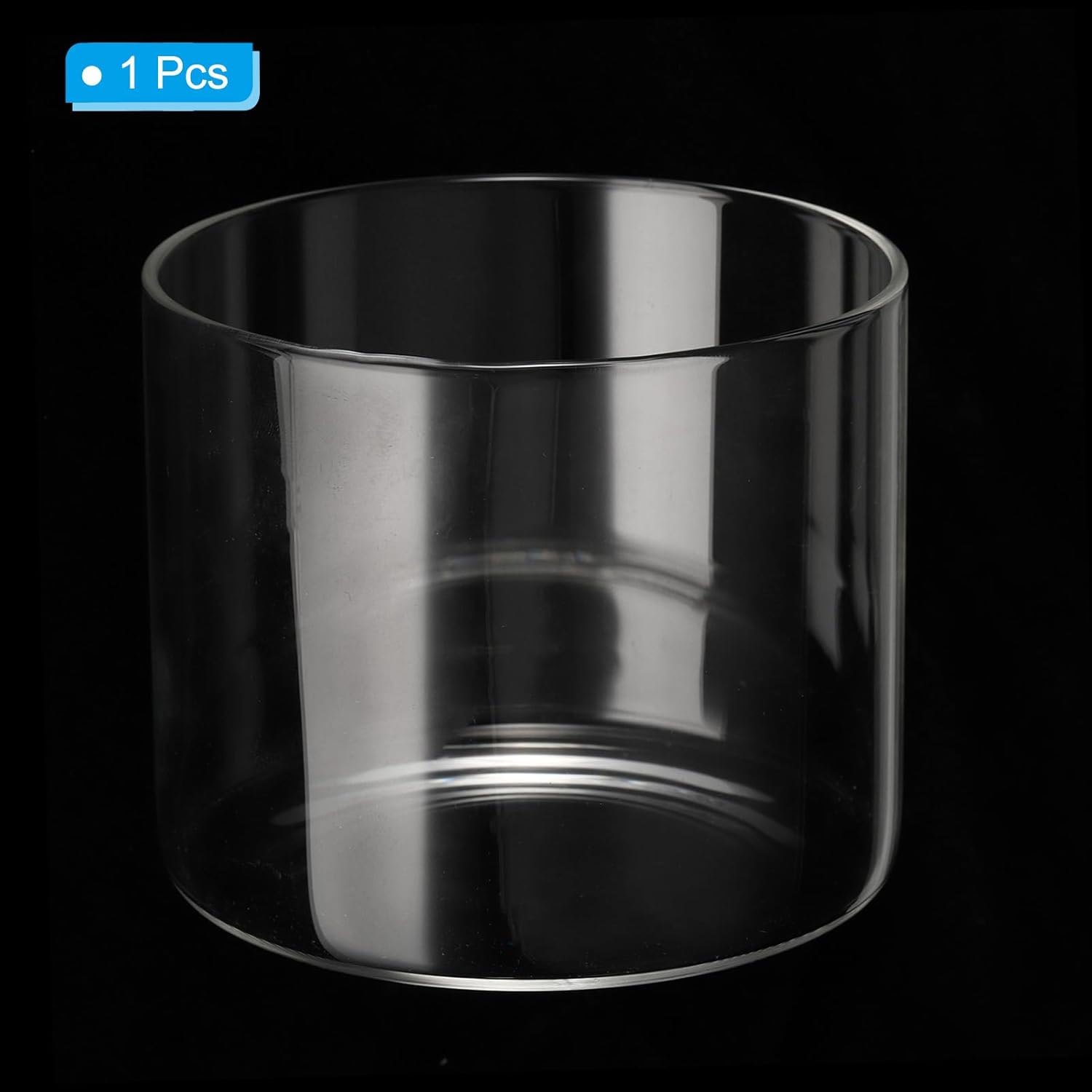 PATIKIL 4"x5" Clear Glass Cylinder Vase, Tabletop Flowers Vase Floating Candle Holder Vase for Home Decor Wedding Centerpieces, Transparent