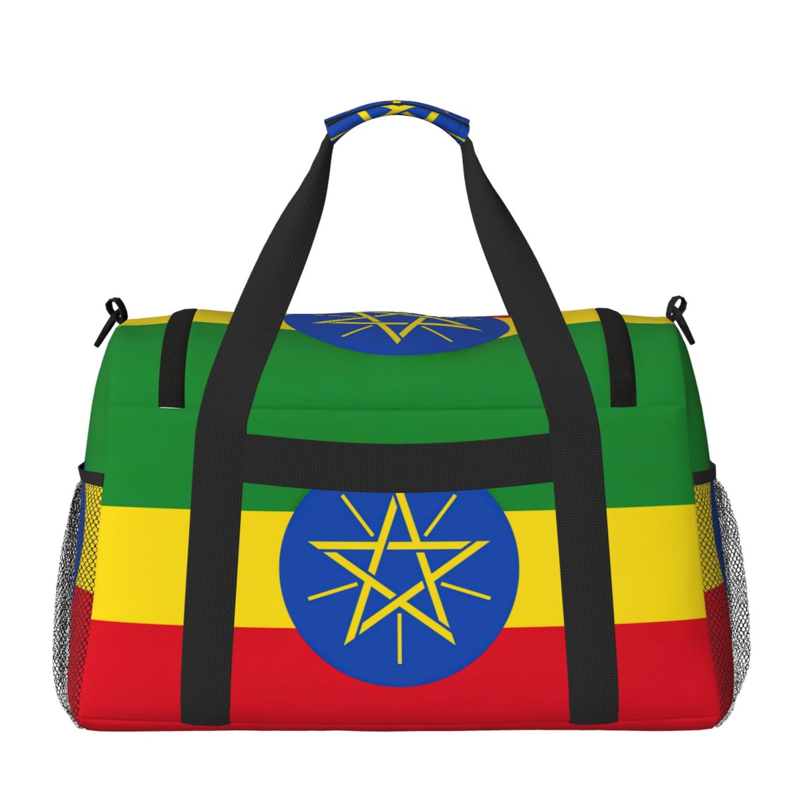 Flaga Etiopii torba na ramię kobiety mężczyźni podróżna torba crossbody torebka torba na ramię torebki robocze codzienna torba hobo