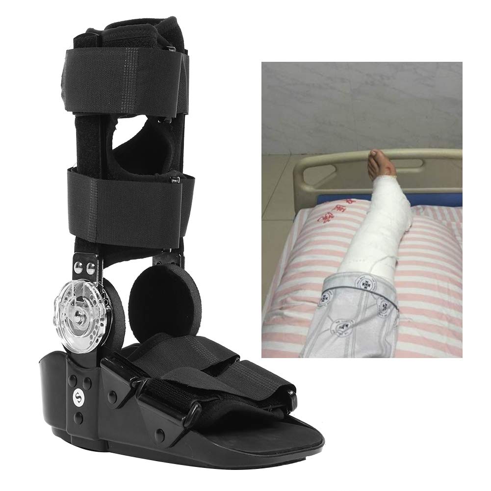 Soporte para bota para fractura de tobillo, soporte y bota protectora para fracturas en el pie de la pierna, cirugía posterior al ligamento y tendón, esguinces de tobillo y reparaciones de Aquiles