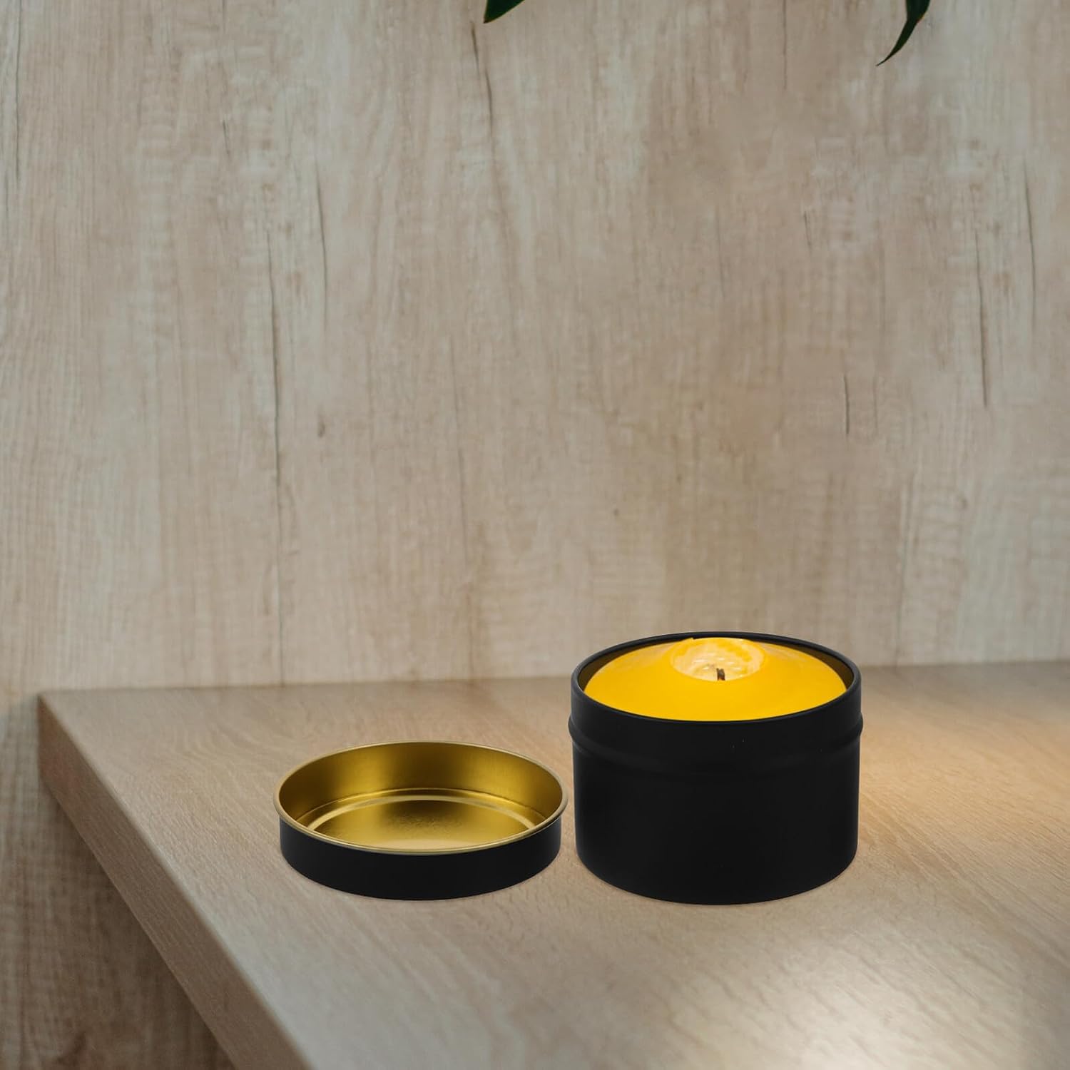 12pcs Black Matte Vintage Candle Tins 4oz Soy Wax Containers with Lids for DIY Votive and Tealight Candle Making and Storage