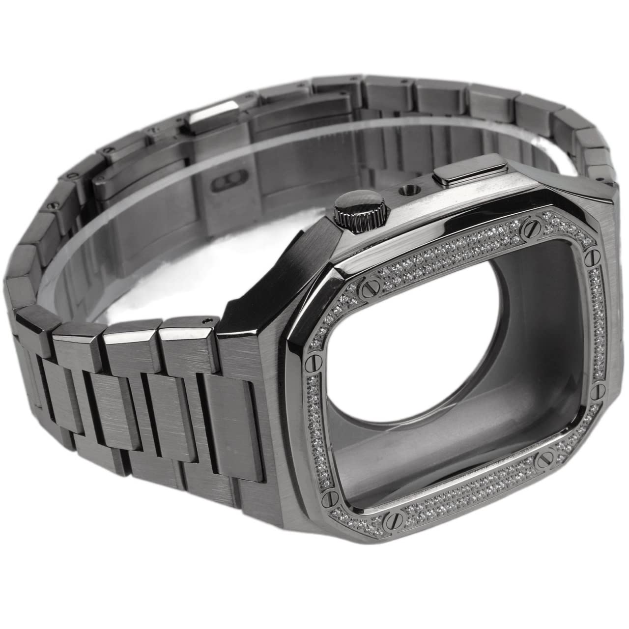 Kit de modification luxe en métal pour Apple Watch 45mm - 8
