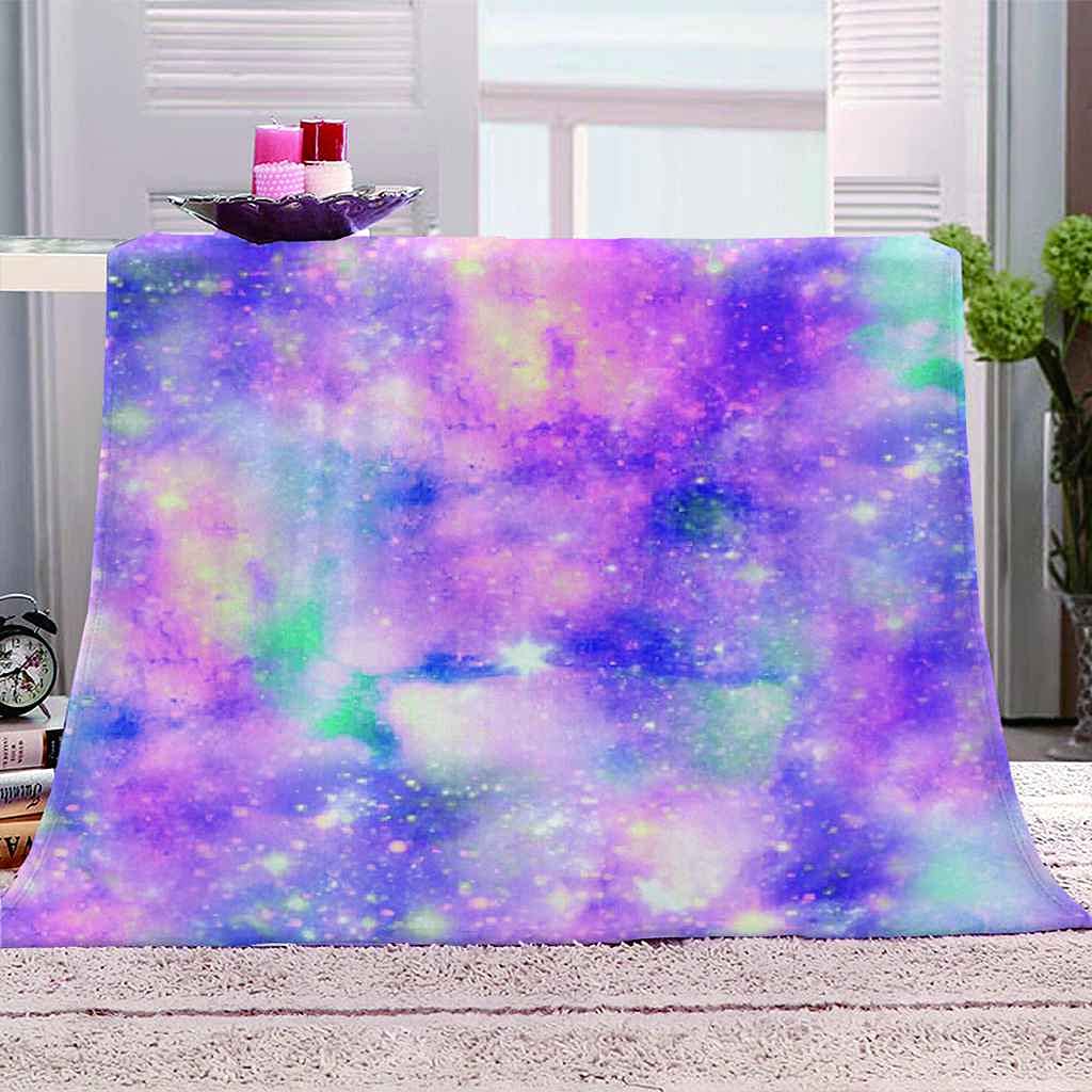 Couverture flanelle paysage ciel rose contre le froid sur votre lit