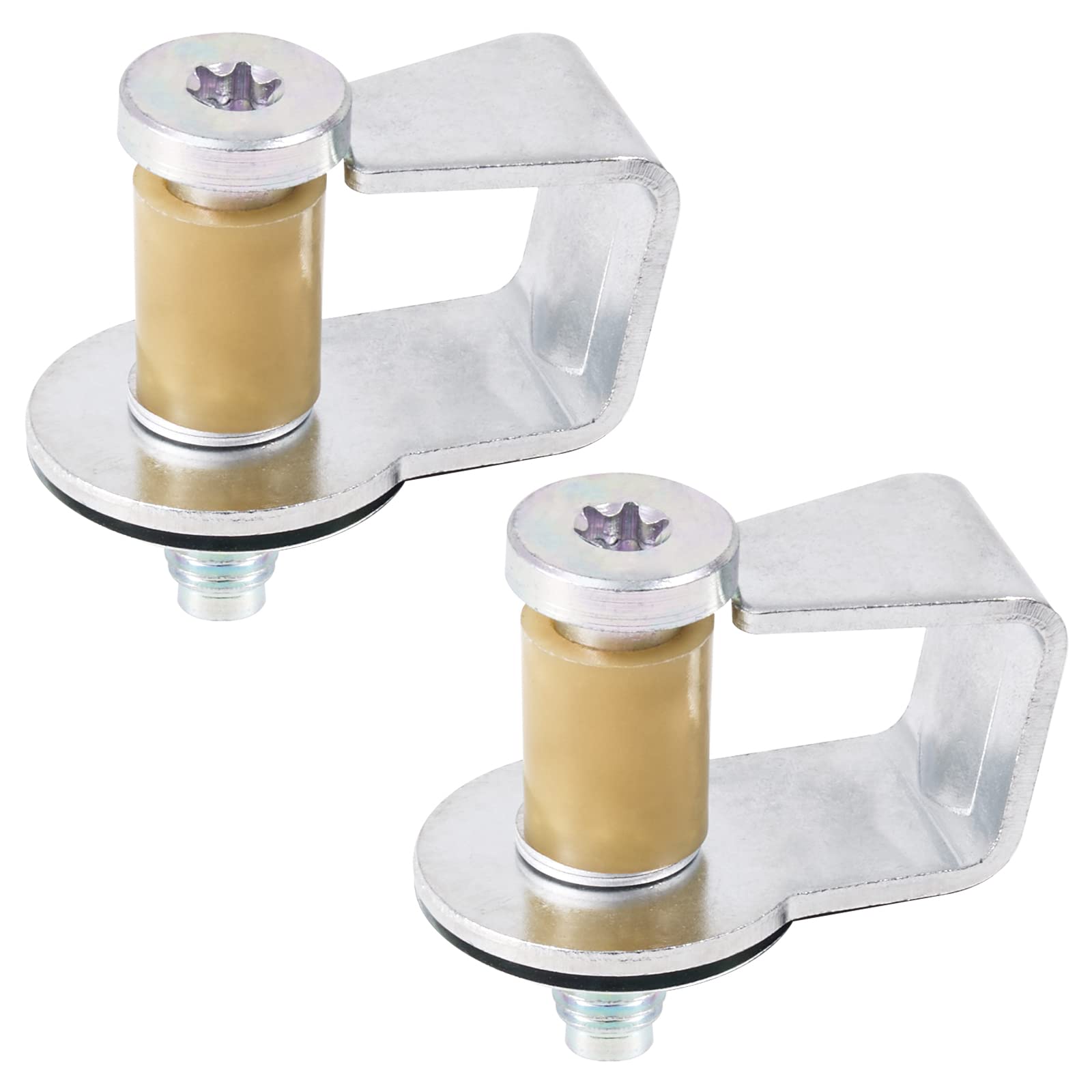 Photo 1 of AUTOBABA 38448 Door Striker Bolts Set 2 Pcs Compatible With Select 1980-1998 Ford 1986-1989 Lincoln 1981-1991 Mercury Door Latch Lock Striker Bolts Including Bushing Replaces E9AZ5422008A 38448