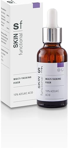 SKIN Functional | 10% Azelaic Acid | Multi-tasking Fixer | Face Serum | Skincare for Spots & Blemishes | Post Breakout Pigmentation | Dullness & Poor Complexion | 30ml